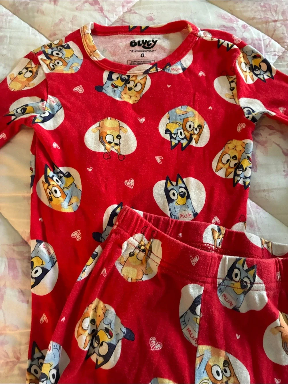Bluey Print Two-Piece Pajama Set